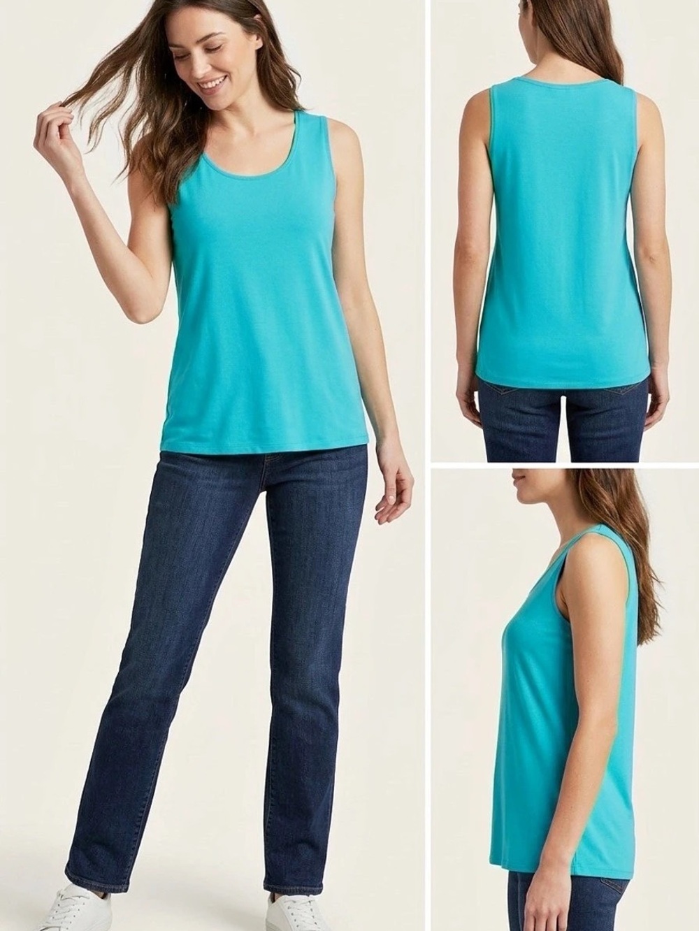 Chico's Sleeveless Tank in Blue Size 2 Like New